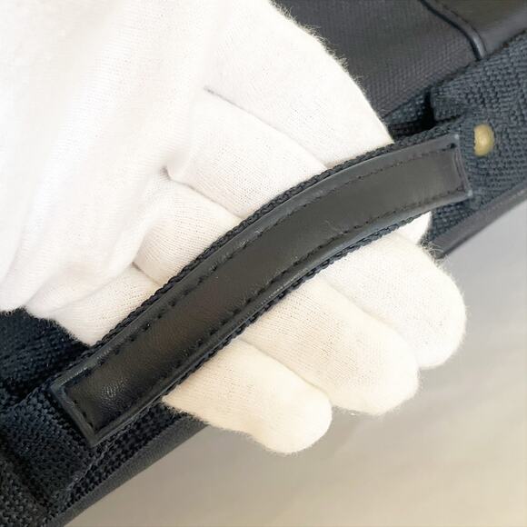 YSL Yves Saint Laurent Parfums Messenger Black Nylon Shoulder Bag Crossbody - Picture 10 of 15